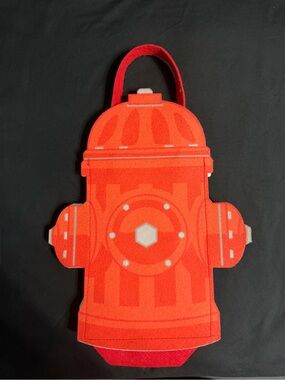 Novelty Fire Hydrant Tote Bag in Bright Red Halloween Bag